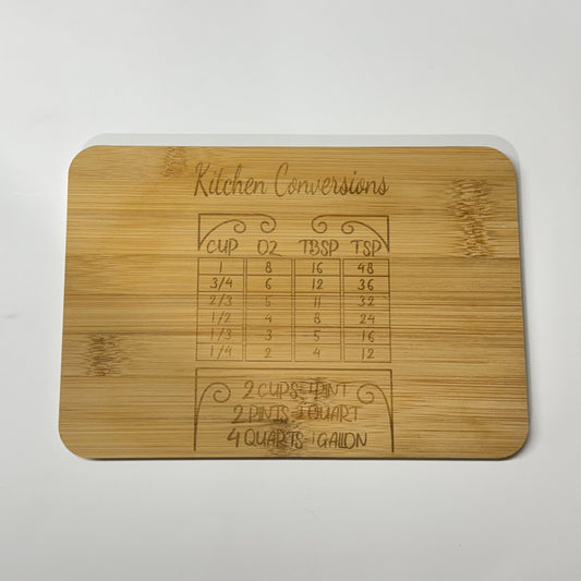 Bamboo Cutting Board 8.625x5.875 in. Kitchen Conversions