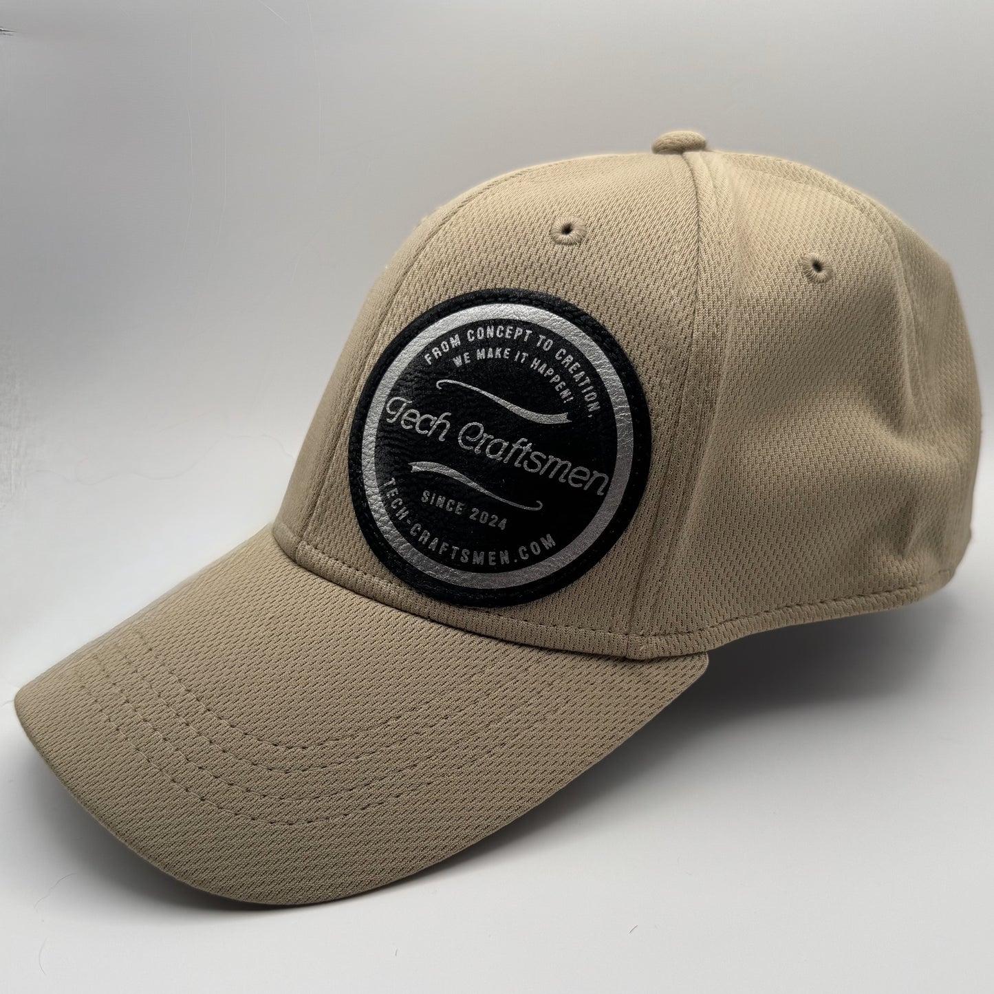 Personalized Leatherette patch on FlexFit Baseball Cap