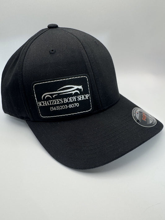 Personalized Leatherette patch on FlexFit Baseball Cap