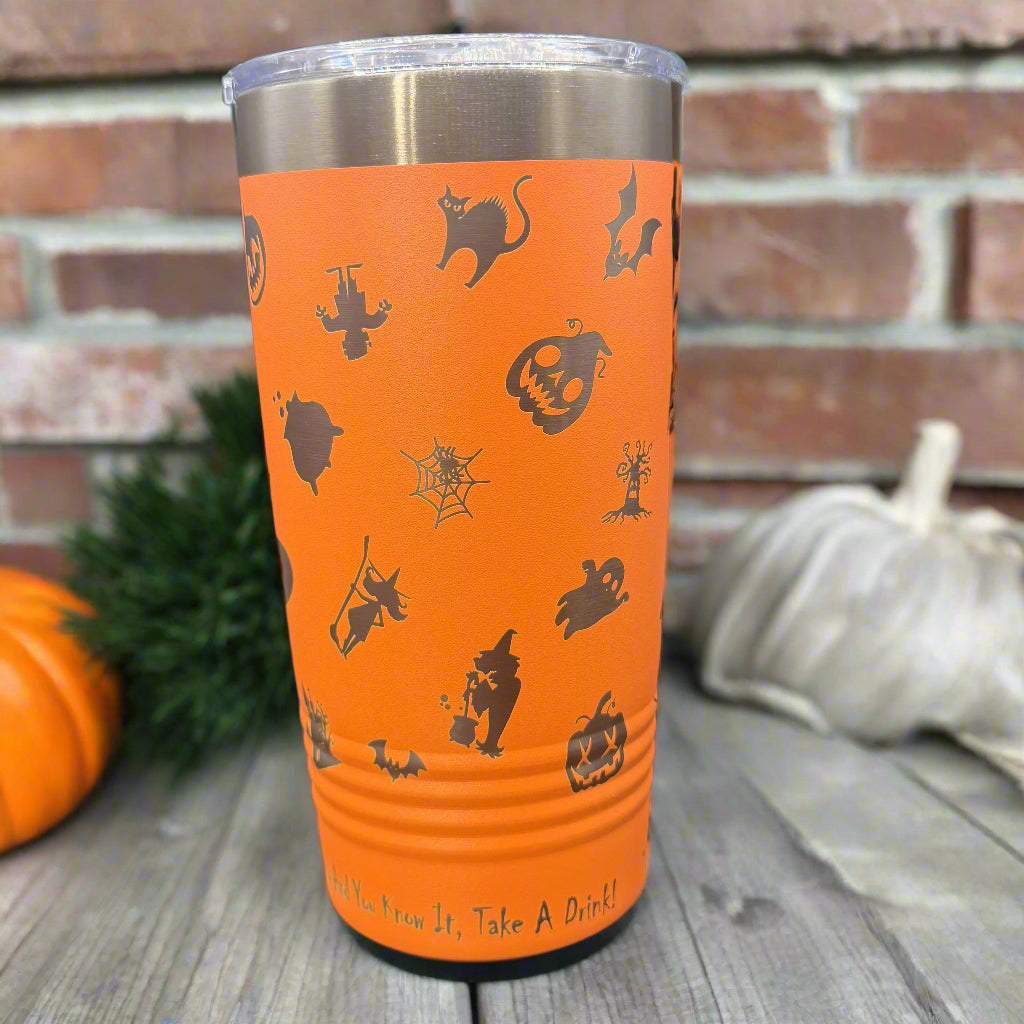 Halloween edition Polar Camel 20 oz. ION-Plated Ringneck Tumbler with Slider Lid