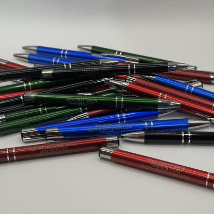 Silver Trim Laserable Pen