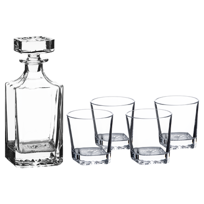 750ml Square Glass Decanter Set