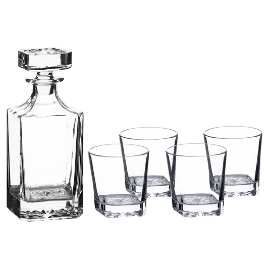 750ml Square Glass Decanter Set