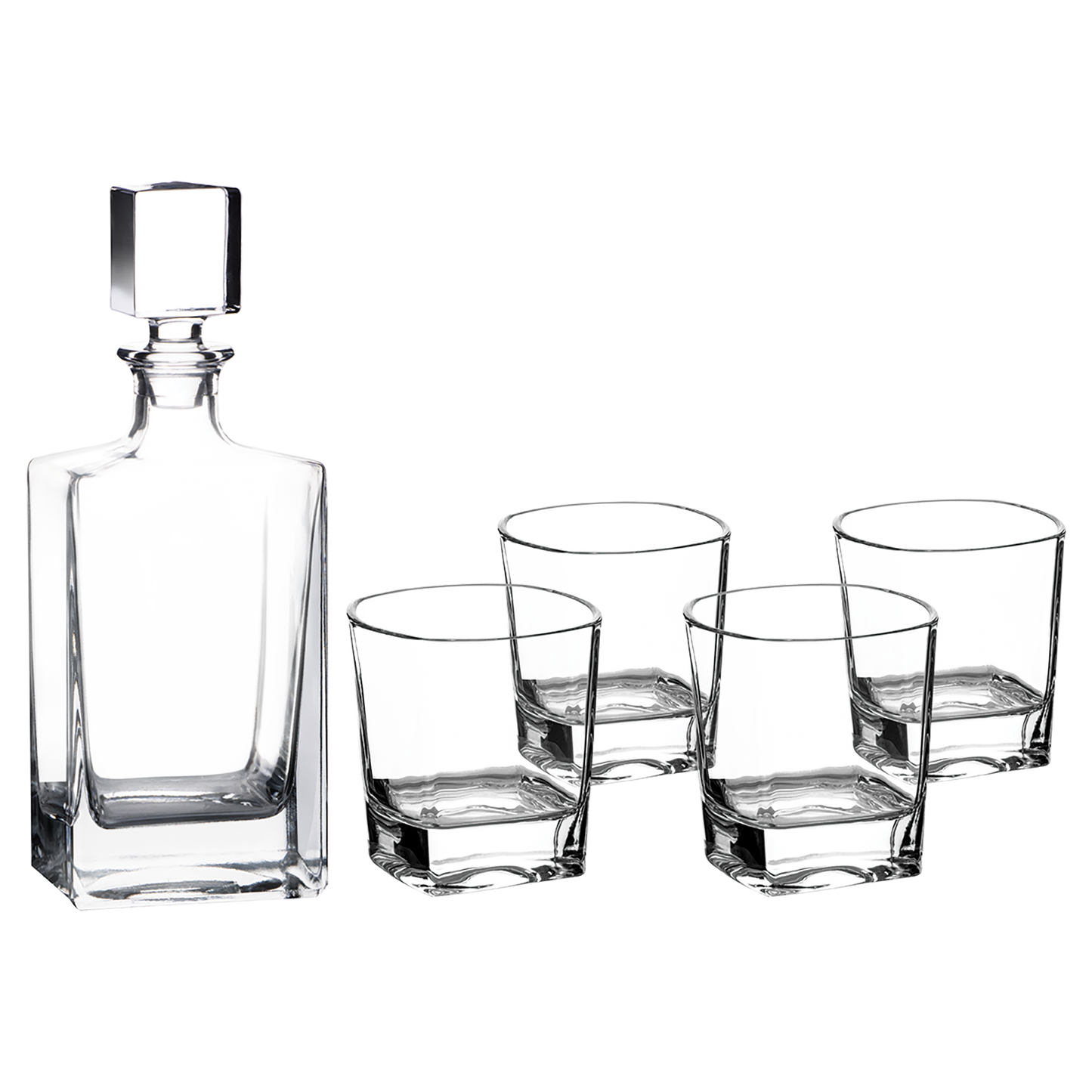 810ml Square Glass Decanter Set