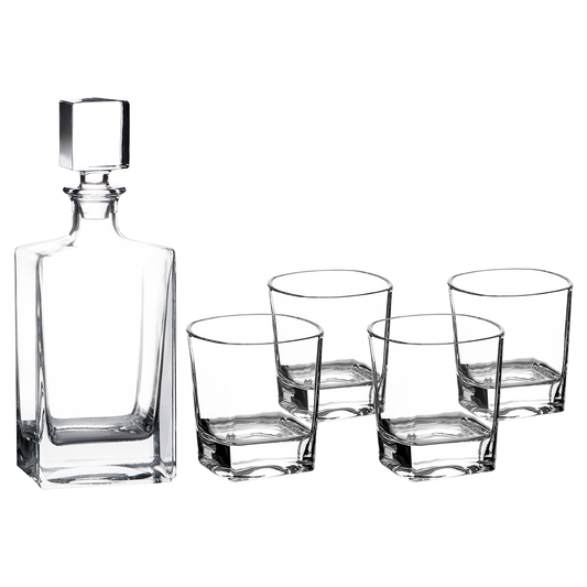 810ml Square Glass Decanter Set