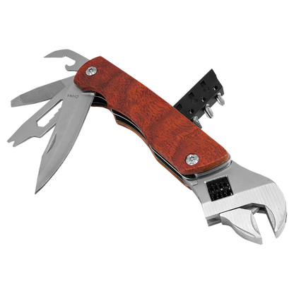 Wrench Multi-Tool with Wood Handle/Bag