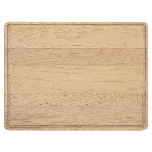 11 1/2" x 8 3/4" Maple Cutting Board with Drip Ring