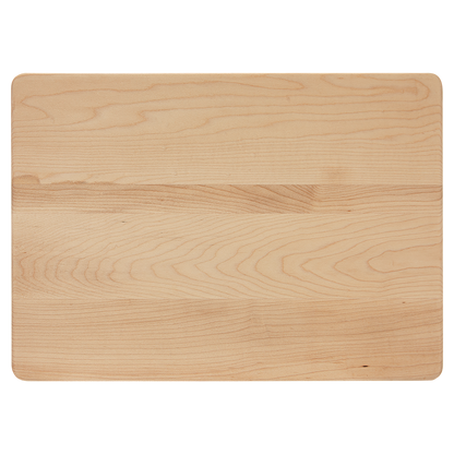 13 3/4" x 9 3/4" Maple Cutting Board with Drip Ring