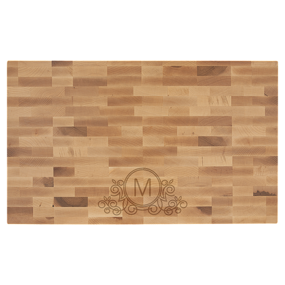 22" x 13" x 1 1/2" Maple Butcherblock Cutting Board