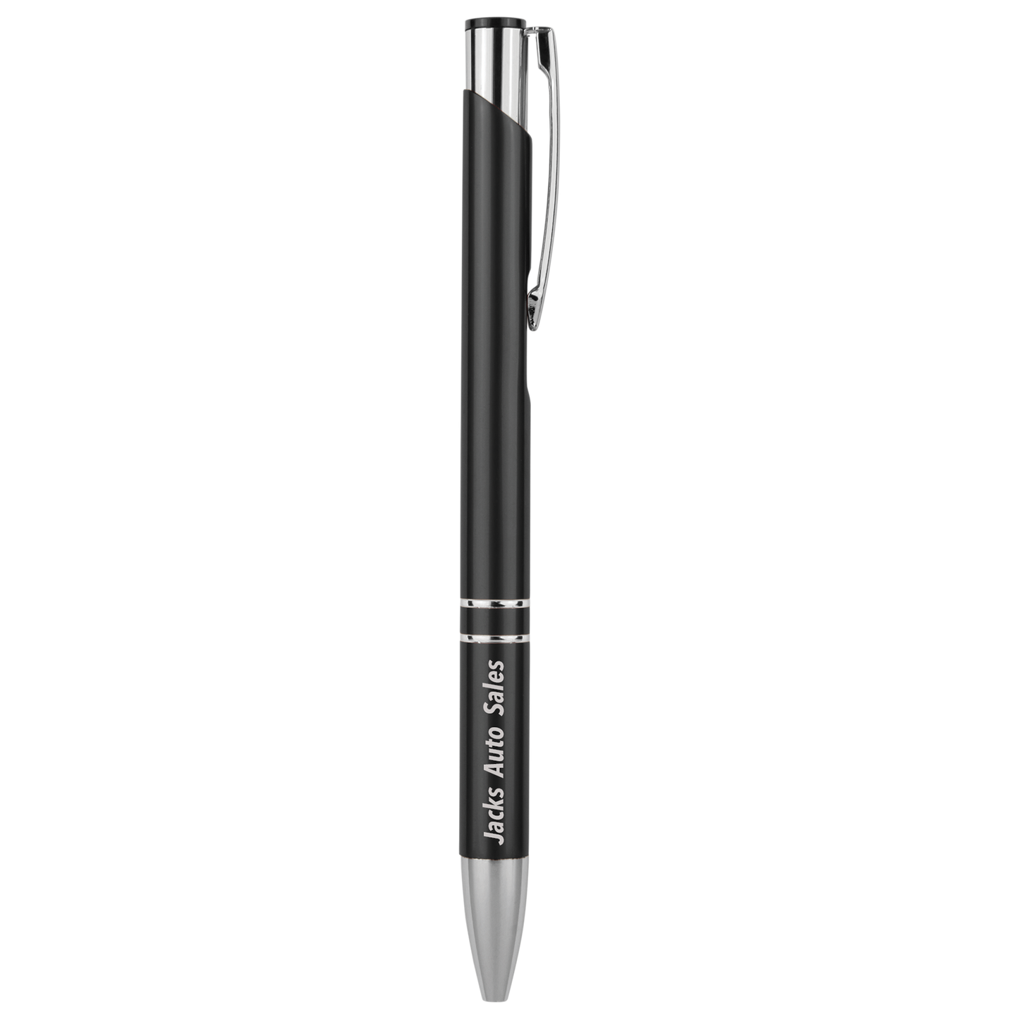 Silver Trim Laserable Pen