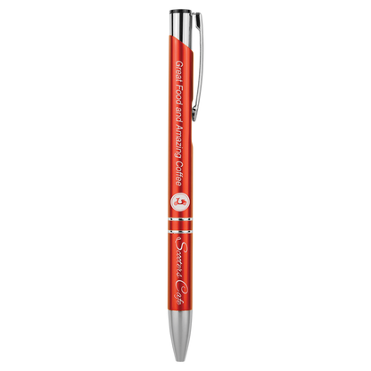 Silver Trim Laserable Pen