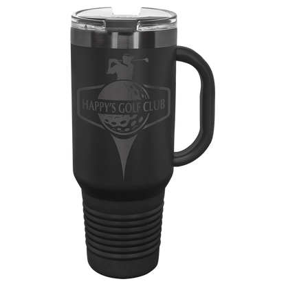 Polar Camel 40 oz. ION-Plated Travel Mug with Handle, Straw Included