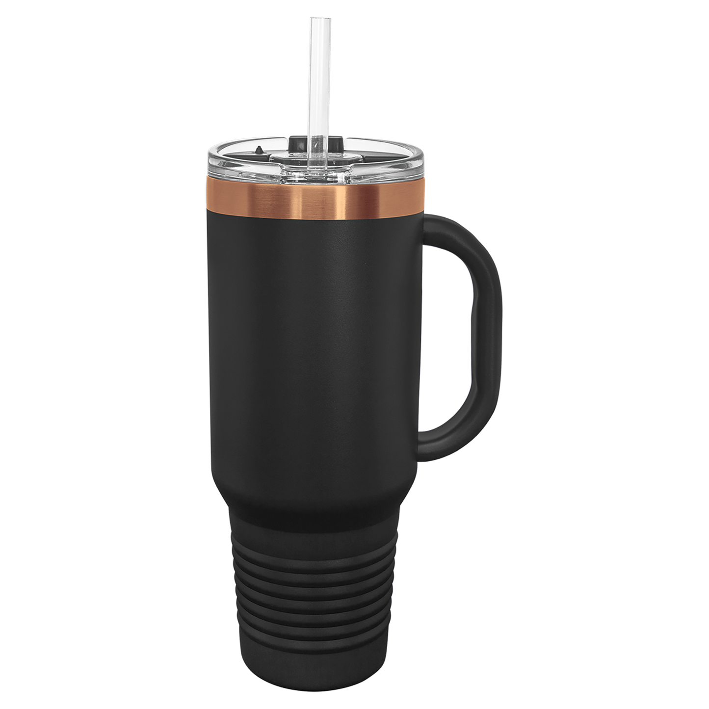 Polar Camel 40 oz. ION-Plated Travel Mug with Handle, Straw Included