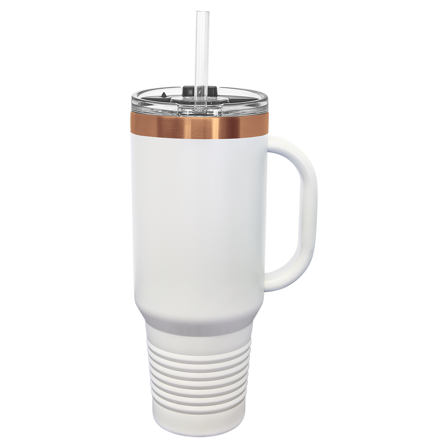 Polar Camel 40 oz. ION-Plated Travel Mug with Handle, Straw Included