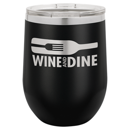 12 oz. Vacuum Insulated Stemless Wine Tumbler with Lid