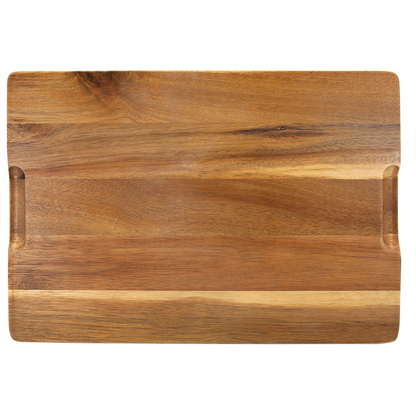 13" x 9" Acacia Wood/Slate Cutting Board